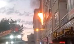 Apartman dairesi alevlere teslim oldu