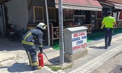 Antalya'da aşırı sıcaklar elektrik panolarını da vurdu