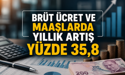 Brüt ücret ve maaşlarda yıllık artış yüzde 35,8