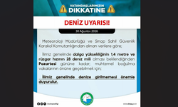 Sinop Valiliğinden denize girecek vatandaşlara uyarı
