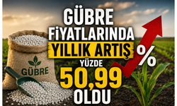 Gübre fiyatlarında yıllık artış yüzde 50,99 oldu