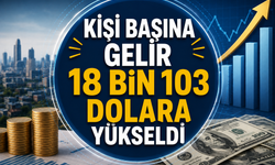 Kişi başına gelir 18 bin 103 dolara yükseldi