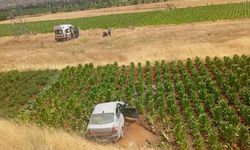 Malatya’da otomobil 20 metrelik çukura uçtu
