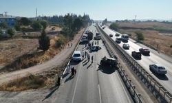 Yola mazot döküldü, araçlar peş peşe kaza yaptı
