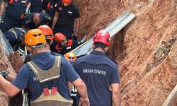 Ankara'da inşaat göçüğü: İşçi son anda kurtarıldı