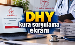 DHY kura sorgulama ekranı: 130. Dönem DHY kura sonuçları