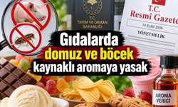 Gıdalarda domuz ve böcek kaynaklı aromaya yasak