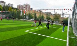 Pursaklar’da çocuklar Spor Vakti ile sahaya çıkıyor