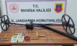 Saruhanlı'da define operasyonu: 5 şüpheli yakalandı