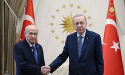 Erdoğan, Bahçeli'yi Cumhurbaşkanlığı Külliyesi'nde kabul etti