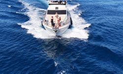 Alanya Kalesi açıklarında yunus sürüsü görüntülendi