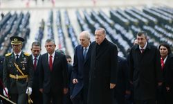 29 Ekim Cumhuriyet Bayramı’nda Cumhurbaşkanı Erdoğan ve devlet erkanı Anıtkabir’de