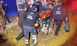 Aydın Efeler'de otomobil uçuruma devrildi