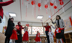 Ankara'da miniklerden 29 Ekim Cumhuriyet Bayramı coşkusu