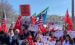 Beyaz Saray önünde, İdlib Şehitlerini anma töreni
