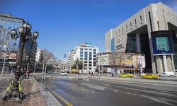 Korona virüs sebebiyle Başkent'te sokaklar boş kaldı