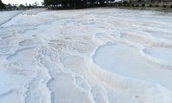 Pamukkale en güzel beyazlığı ile 1 Haziran'a hazır