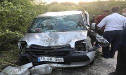 Kızılcahamam'da maddi hasarlı trafik kazası