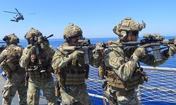Türk Silahlı Kuvvetleri bağlısı fırkateynler ve görevli personel Orta Akdeniz'de eğitim yaptı