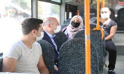İçişleri Bakanı Soylu halk otobüsüne binerek korona virüse karşı vatandaşları uyardı
