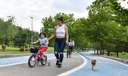 Başkent'te bisiklet tutkunlarına büyükşehir parkları ev sahipliği yapıyor