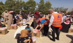 Pursaklar'dan Suriyelilere yardım
