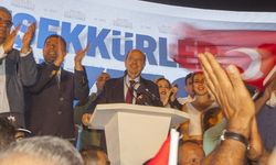 KKTC'nin yeni Cumhurbaşkanı Ersin Tatar'dan zafer konuşması