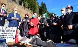 Bakan Zehra Zümrüt Selçuk şehit Eren Bülbül'ün mezarını ziyaret etti