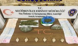 Ankara'da toplam 46 suç kaydı bulunan 3 kişi uyuşturucu madde ile yakalandı