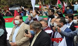 Başkent'te sendikalardan ve STK'lardan İsrail'e tepki