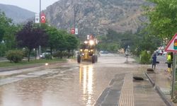 Ankara'nın Nallıhan ilçesinde sağanak yağış