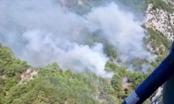 Kazdağları'nda yangın! 4 helikopter müdahale ediyor, 2 yangın söndürme uçağı yolda
