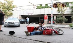 Başkent'te motosikletli kurye kazası: 1 yaralı