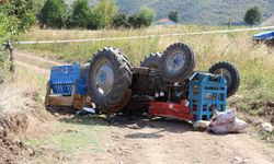Amasya'da feci kaza: Traktörün altında can verdi