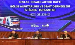 EGO, Çankaya'da muhtarlara ‘Kızılay-Dikmen Metro Hattı Projesi'ni anlattı