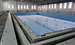 Beypazarı'nda yapılan yarı olimpik yüzme havuzunda sona gelindi