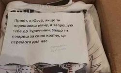 Ukrayna Büyükelçiliği'ne gönderilen yardım kutusundan çıkan mesaj duygulandırdı