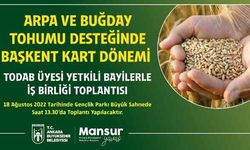 Ankara'da üreticilere tohum desteği