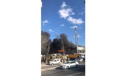 Ankara'da halı fabrikasında çıkan yangın paniğe sebep oldu