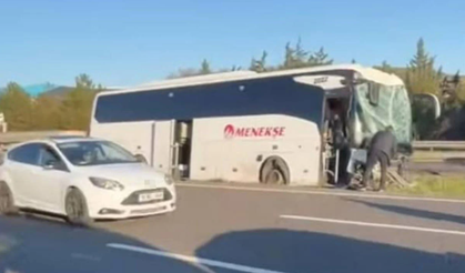 Öğrenci otobüsü Ankara'da kaza yaptı: 4 yaralı