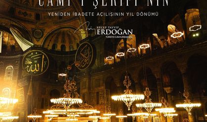 Erdoğan’dan Ayasofya’nın 6’ncı yılı mesajı