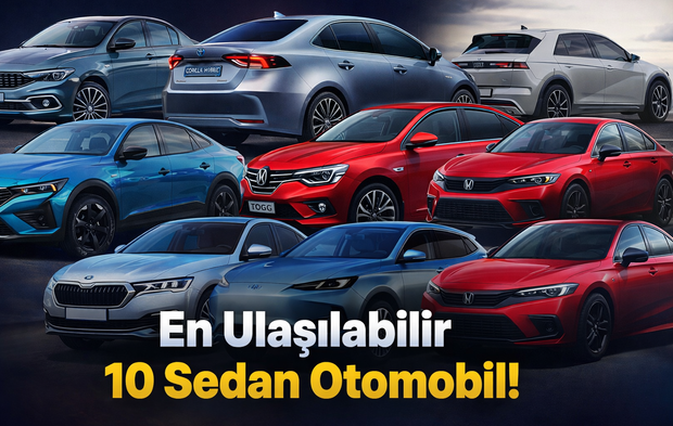 En ulaşılabilir 10 sedan otomobil!