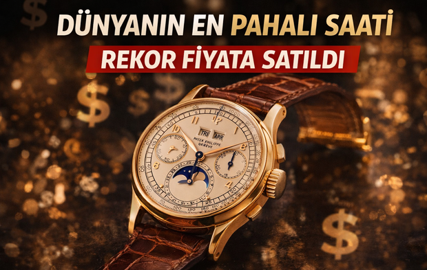 Dünyanın en pahalı saati rekor fiyata satıldı