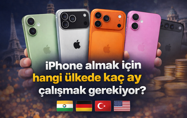iPhone almak için hangi ülkede kaç ay çalışmak gerekiyor?
