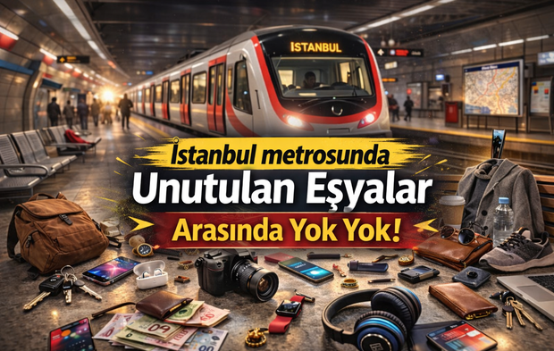 İstanbul metrosunda unutulan eşyalar arasında yok yok!