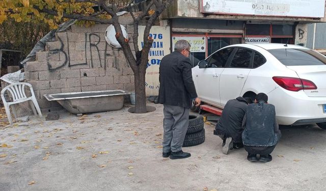 Soğuyan havalar lastikçilerde yoğunluğa neden oldu!