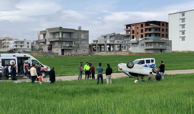 Adıyaman’da otomobil takla attı: 4 yaralı!