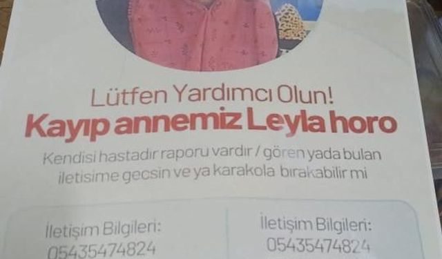 Bursa’da kayıp Leyla Horo 5 gündür aranıyor