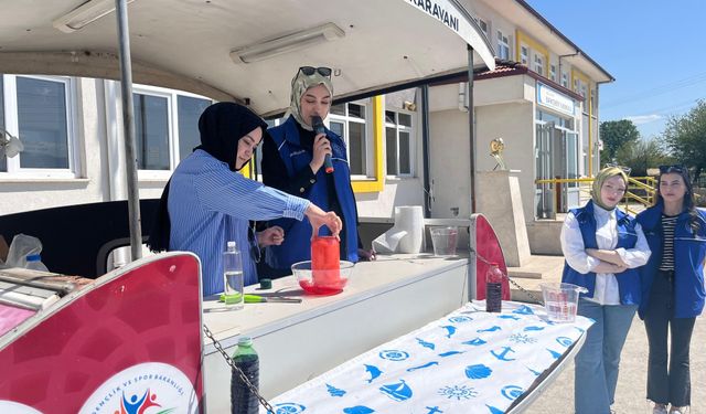 Bilim Karavanı Düzce Bahçeköy’de öğrencilerle buluştu
