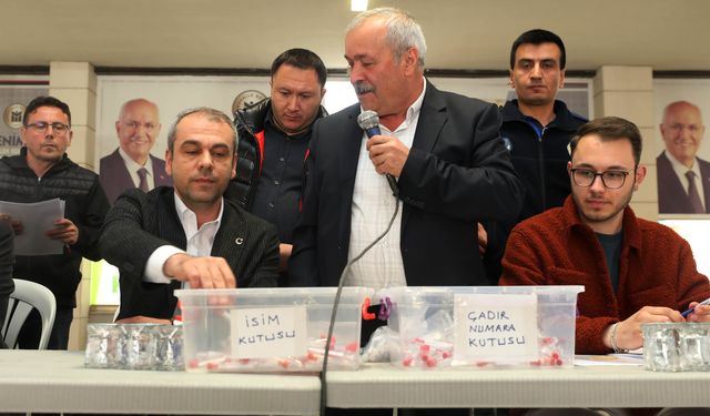 Yenimahalle’de kurban çadırları kura ile belirlendi